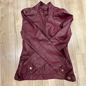 Faux Leather Jacket